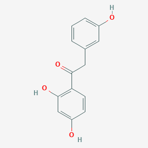 molecular formula C14H12O4 B3058342 1-(2,4-Dihydroxyphenyl)-2-(3-hydroxyphenyl)ethanone CAS No. 89019-84-1