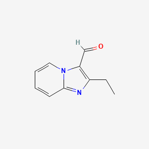 molecular formula C10H10N2O B3058343 2-Ethylimidazo[1,2-A]pyridine-3-carbaldehyde CAS No. 89021-13-6