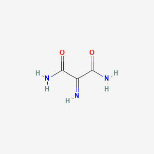 molecular formula C3H5N3O2 B3058345 Propanediamide, 2-imino- CAS No. 89033-02-3