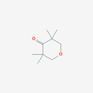 molecular formula C9H16O2 B3058351 3,3,5,5-Tetramethyloxan-4-one CAS No. 89050-76-0