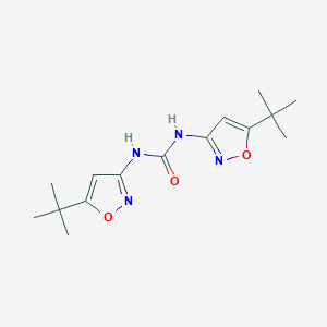 molecular formula C15H22N4O3 B3058357 Urea, N,N'-bis[5-(1,1-dimethylethyl)-3-isoxazolyl]- CAS No. 89078-38-6