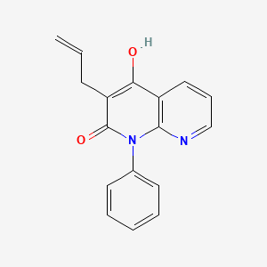 1,8-Naphthyridin-2(1H)-one, 4-hydroxy-1-phenyl-3-(2-propenyl)-