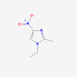 molecular formula C6H9N3O2 B3058367 1-Ethyl-2-methyl-4-nitro-1H-imidazole CAS No. 89128-07-4