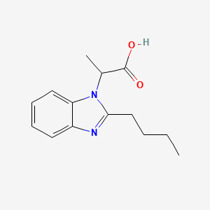 molecular formula C14H18N2O2 B3058381 2-(2-butyl-1H-benzimidazol-1-yl)propanoic acid CAS No. 892240-97-0