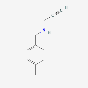 molecular formula C11H13N B3058393 (4-Methylbenzyl)2-propyn-1-ylamine CAS No. 892594-94-4