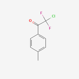 molecular formula C9H7ClF2O B3058395 2-Chloro-2,2-difluoro-1-(4-methylphenyl)ethanone CAS No. 89264-09-5
