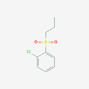 molecular formula C9H11ClO2S B3058396 1-Chloro-2-(propane-1-sulfonyl)benzene CAS No. 89265-33-8