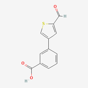 3-(5-Formylthiophen-3-yl)benzoic acid