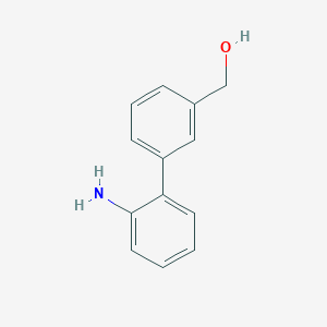 molecular formula C13H13NO B3058424 (2'-Amino[1,1'-biphenyl]-3-yl)methanol CAS No. 893739-15-6