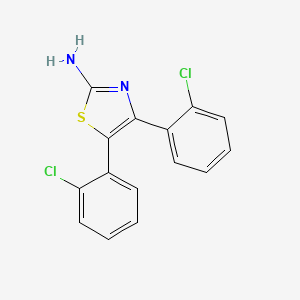 2-Thiazolamine, 4,5-bis(2-chlorophenyl)-