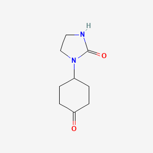 molecular formula C9H14N2O2 B3058446 1-(4-Oxocyclohexyl)imidazolidin-2-one CAS No. 89519-06-2