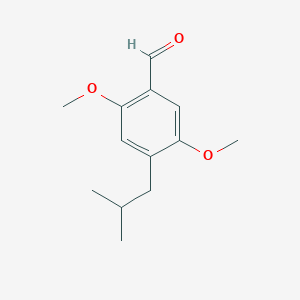 molecular formula C13H18O3 B3058457 Benzaldehyde, 2,5-dimethoxy-4-(2-methylpropyl)- CAS No. 89556-62-7