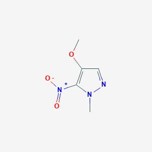 molecular formula C5H7N3O3 B3058488 4-Methoxy-1-methyl-5-nitro-1H-pyrazole CAS No. 89717-67-9