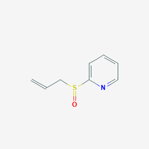 molecular formula C8H9NOS B3058502 吡啶，2-(2-丙烯基亚磺酰基)- CAS No. 89818-47-3