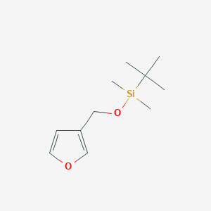 molecular formula C11H20O2Si B3058514 硅烷，(1,1-二甲基乙基)(3-呋喃甲氧基)二甲基- CAS No. 89861-06-3