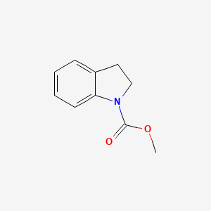 molecular formula C10H11NO2 B3058516 methyl 2,3-dihydro-1H-indole-1-carboxylate CAS No. 89875-37-6