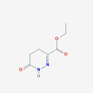 molecular formula C7H10N2O3 B3058530 Ethyl 6-oxo-1,4,5,6-tetrahydropyridazine-3-carboxylate CAS No. 89943-56-6