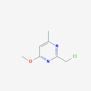 molecular formula C7H9ClN2O B3058534 2-(Chloromethyl)-4-methoxy-6-methylpyrimidine CAS No. 89966-99-4