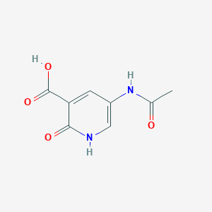 molecular formula C8H8N2O4 B3058541 5-Acetamido-2-hydroxypyridine-3-carboxylic acid CAS No. 89977-03-7