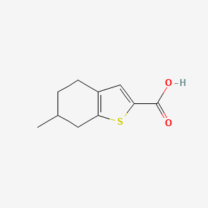 molecular formula C10H12O2S B3058550 6-甲基-4,5,6,7-四氢苯并[b]噻吩-2-羧酸 CAS No. 900137-02-2