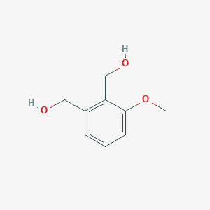 molecular formula C9H12O3 B3058555 (3-Methoxy-1,2-phenylene)dimethanol CAS No. 90047-52-2