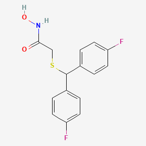 2-{[Bis(4-fluorophenyl)methyl]sulfanyl}-N-hydroxyacetamide