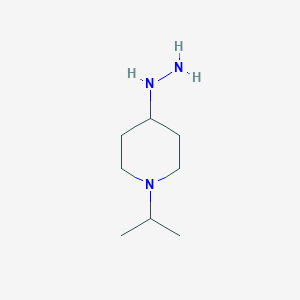 molecular formula C8H19N3 B3058573 4-Hydrazinyl-1-(propan-2-YL)piperidine CAS No. 90225-96-0