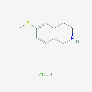 molecular formula C10H14ClNS B3058577 6-(Methylthio)-1,2,3,4-tetrahydroisoquinoline hydrochloride CAS No. 90265-88-6