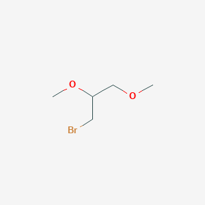 molecular formula C5H11BrO2 B3058590 1-Bromo-2,3-dimethoxypropane CAS No. 90321-40-7