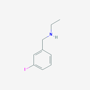 molecular formula C9H12IN B3058600 苯甲胺，N-乙基-3-碘- CAS No. 90389-94-9