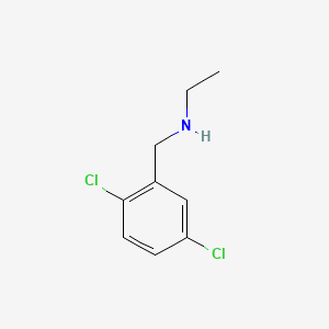 molecular formula C9H11Cl2N B3058606 Benzenemethanamine, 2,5-dichloro-N-ethyl- CAS No. 90390-17-3