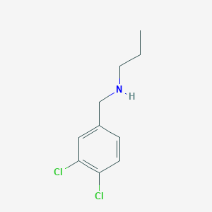 molecular formula C10H13Cl2N B3058607 苯甲胺，3,4-二氯-N-丙基- CAS No. 90390-20-8