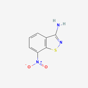 molecular formula C7H5N3O2S B3058611 1,2-Benzisothiazol-3-amine, 7-nitro- CAS No. 90407-29-7