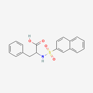 molecular formula C19H17NO4S B3058612 2-[(2-Naphthylsulfonyl)amino]-3-phenylpropanoic acid CAS No. 90427-55-7