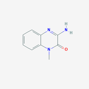 molecular formula C9H9N3O B3058628 3-氨基-1-甲基喹喔啉-2(1H)-酮 CAS No. 90564-85-5