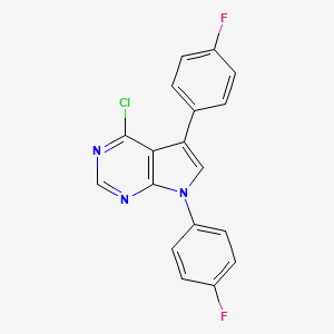 4-Chloro-5,7-bis(4-fluorophenyl)-7H-pyrrolo[2,3-d]pyrimidine