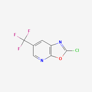 Oxazolo[5,4-b]pyridine, 2-chloro-6-(trifluoromethyl)-