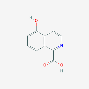 molecular formula C10H7NO3 B3058661 5-羟基异喹啉-1-甲酸 CAS No. 90800-37-6