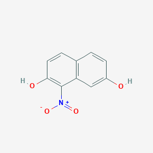 molecular formula C10H7NO4 B3058662 1-Nitronaphthalene-2,7-diol CAS No. 90800-48-9