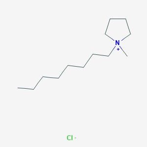 molecular formula C13H28ClN B3058670 1-Methyl-1-octylpyrrolidin-1-ium chloride CAS No. 909398-60-3