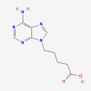 molecular formula C10H13N5O2 B3058674 5-(6-amino-9H-purin-9-yl)pentanoic acid CAS No. 90973-36-7