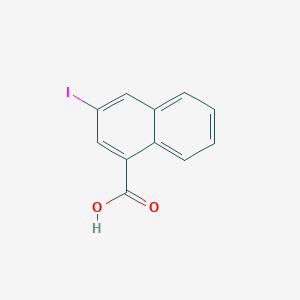 molecular formula C11H7IO2 B3058678 3-Iodonaphthalene-1-carboxylic acid CAS No. 91059-40-4