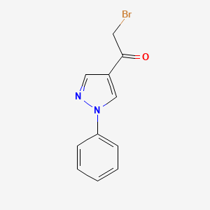 2-bromo-1-(1-phenyl-1H-pyrazol-4-yl)ethan-1-one