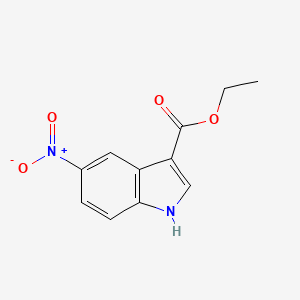 molecular formula C11H10N2O4 B3058684 ethyl 5-nitro-1H-indole-3-carboxylate CAS No. 91090-94-7