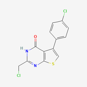2-(chloromethyl)-5-(4-chlorophenyl)thieno[2,3-d]pyrimidin-4(3H)-one