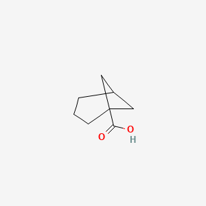 molecular formula C8H12O2 B3058700 Bicyclo[3.1.1]heptane-1-carboxylic acid CAS No. 91239-72-4