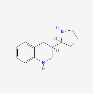 molecular formula C13H18N2 B3058715 3-Pyrrolidin-2-yl-1,2,3,4-tetrahydro-quinoline CAS No. 912771-32-5