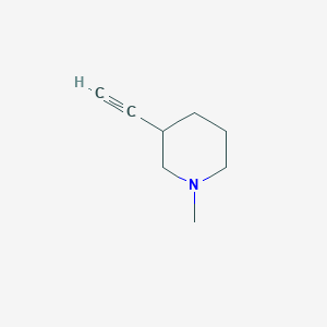 molecular formula C8H13N B3058719 3-Ethynyl-1-methylpiperidine CAS No. 91324-40-2