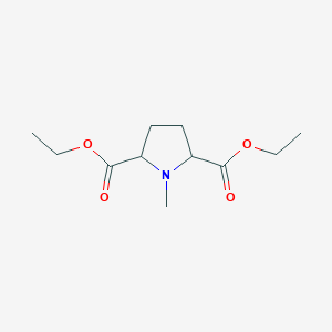 molecular formula C11H19NO4 B3058721 Diethyl 1-methylpyrrolidine-2,5-dicarboxylate CAS No. 91334-03-1