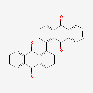 molecular formula C28H14O4 B3058730 [1,1'-联蒽]-9,9',10,10'-四酮 CAS No. 914-20-5